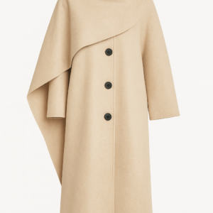Manteau Long Beige Élégant – Confort et Polyvalence