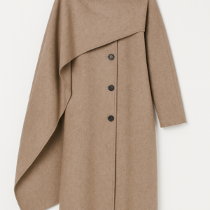 Manteau Long Taupe Élégant – Confort et Polyvalence