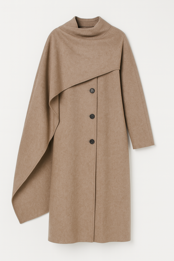Manteau Long Taupe Élégant - Confort et Polyvalence – Image 2