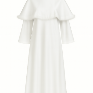 Robe Longue Satinée Blanche – Élégance et Raffinement